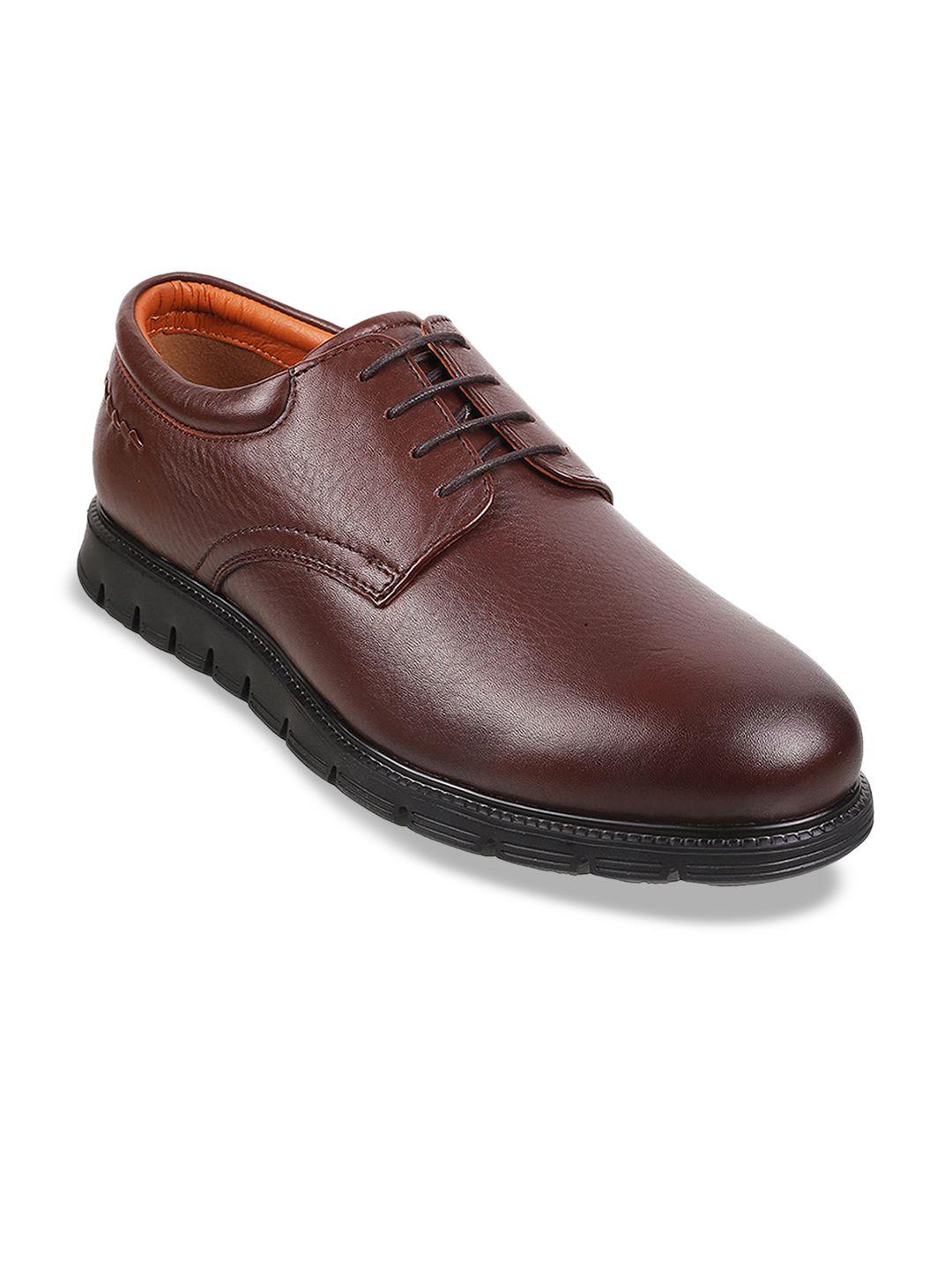 davinchi men textured leather formal derbys