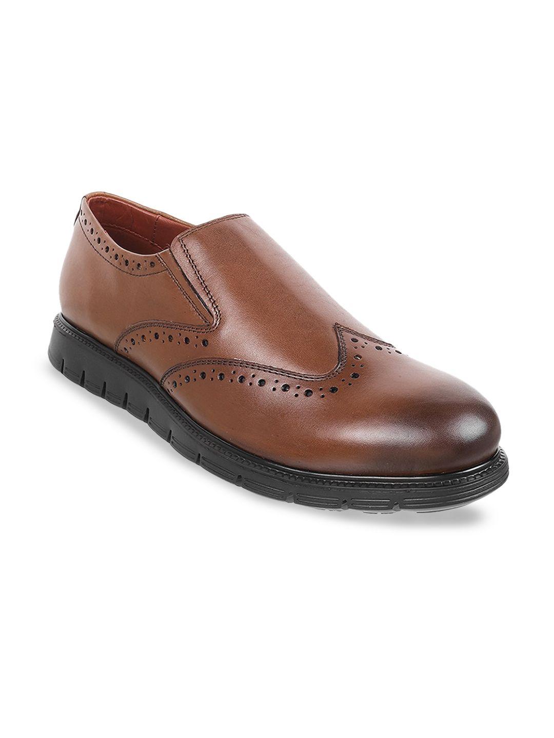 davinchi men textured leather formal slip on shoes