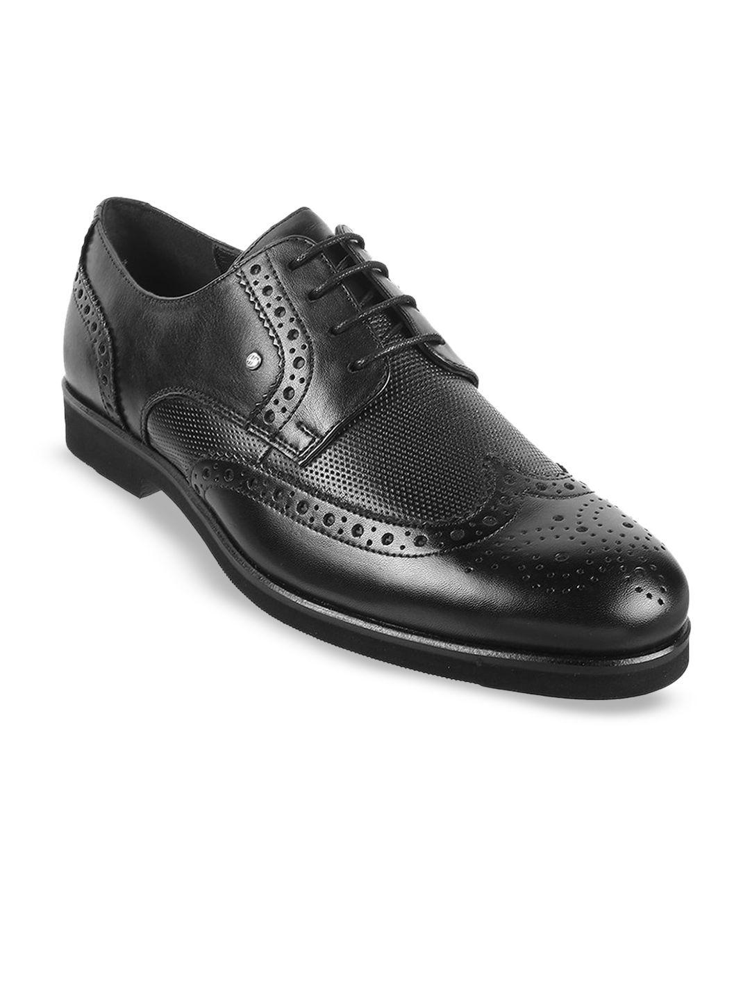 j.fontini men textured leather formal derbys