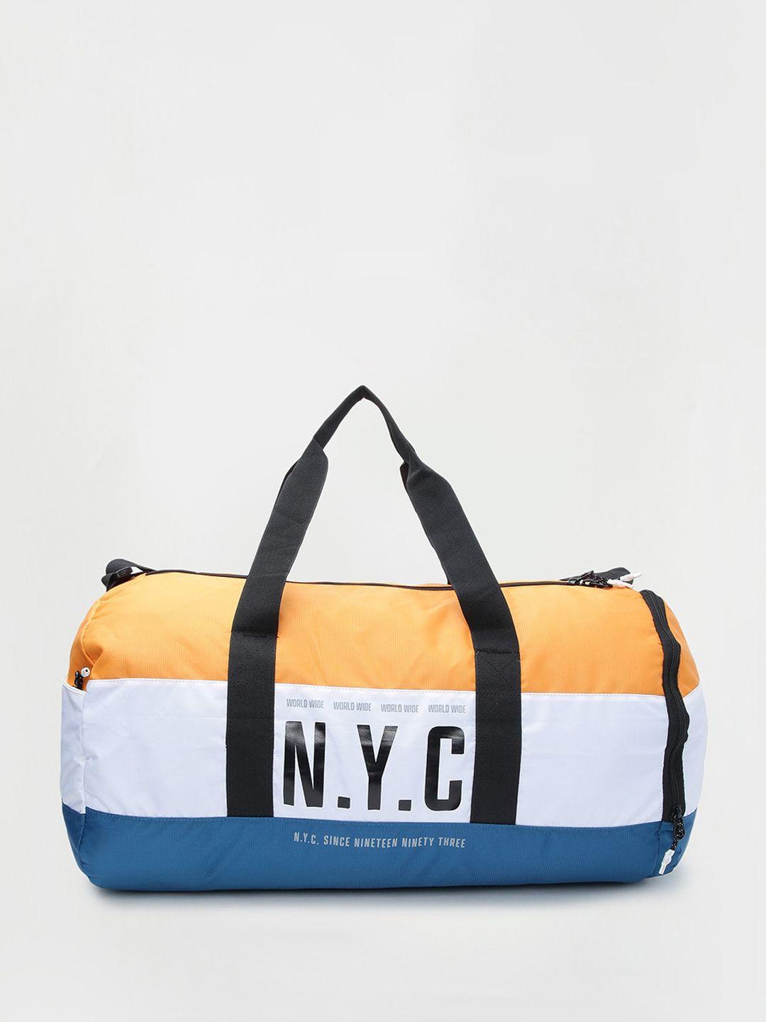 max men colourblocked duffel bag