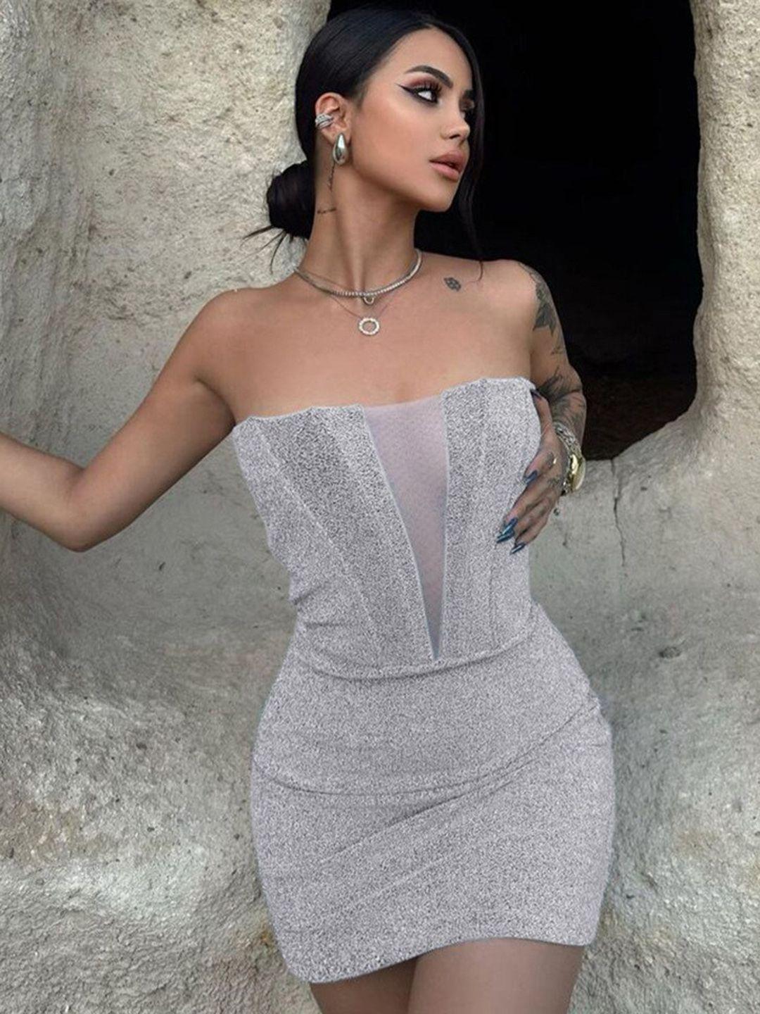 stylecast silver-toned dress