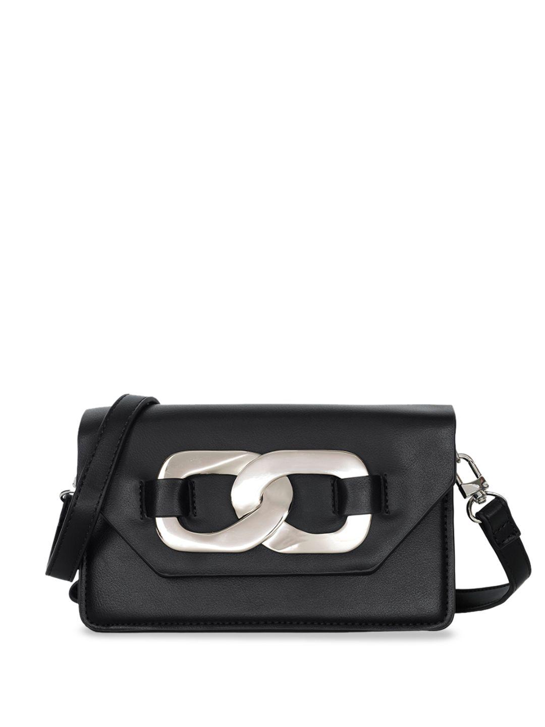 angeline black pu satchel