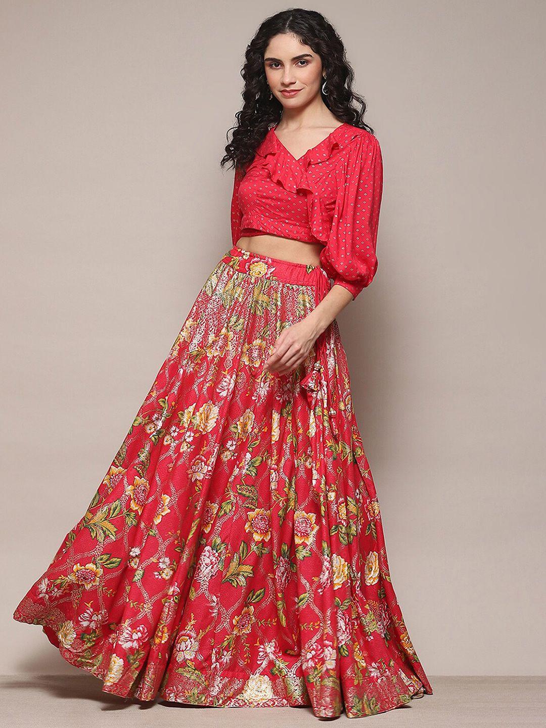 biba ethnic motifs printed ready to wear lehenga choli