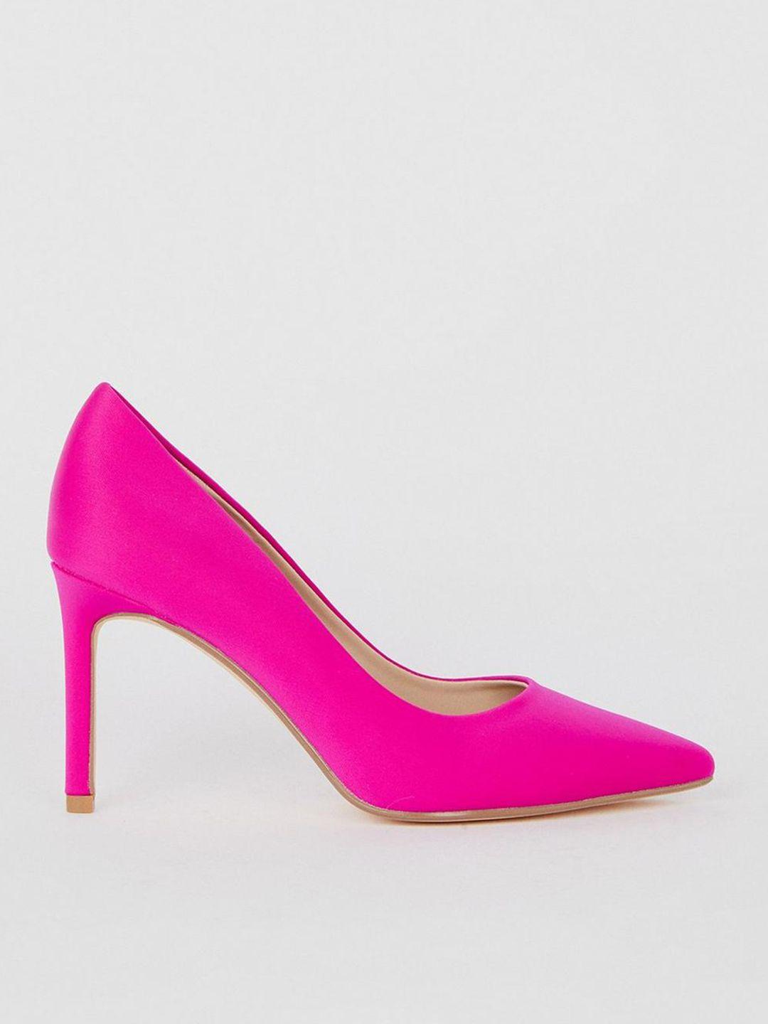 dorothy perkins pointed-toe wide-fit slim heel pumps