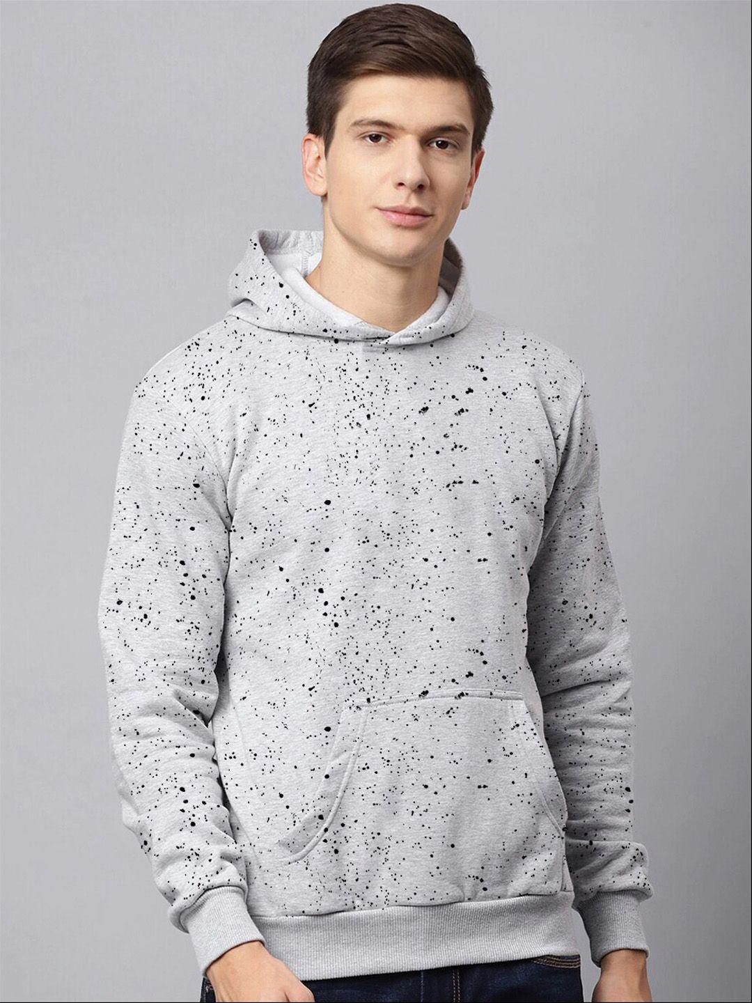 harbor n bay abstract printed hooded sweatshirt