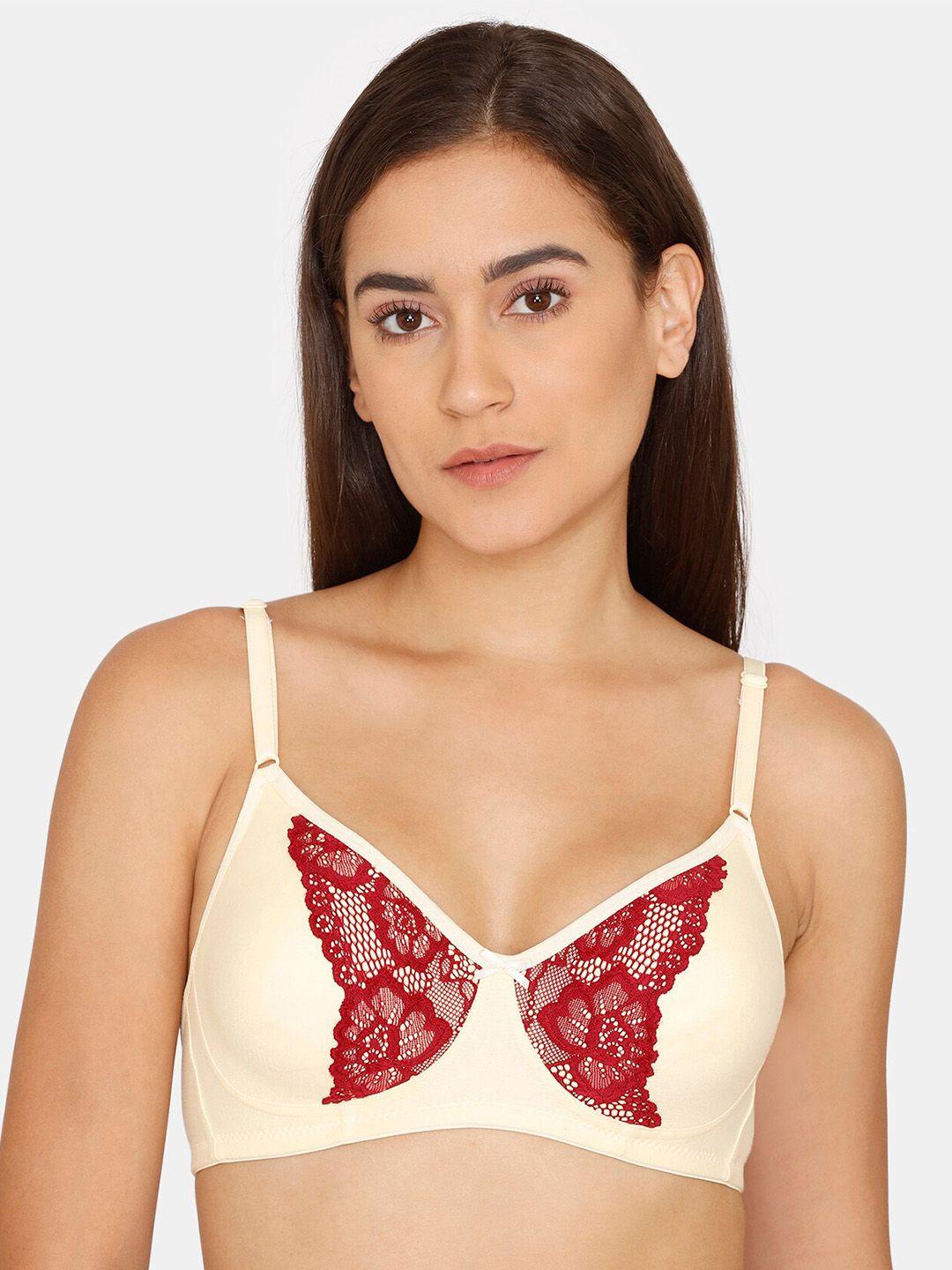 coucou by zivame self design medium coverage non-padded everyday bra with all day comfort