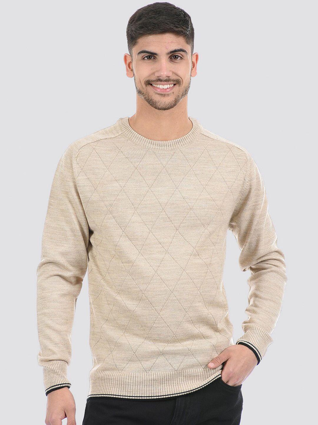 portobello argyle self design pullover sweater