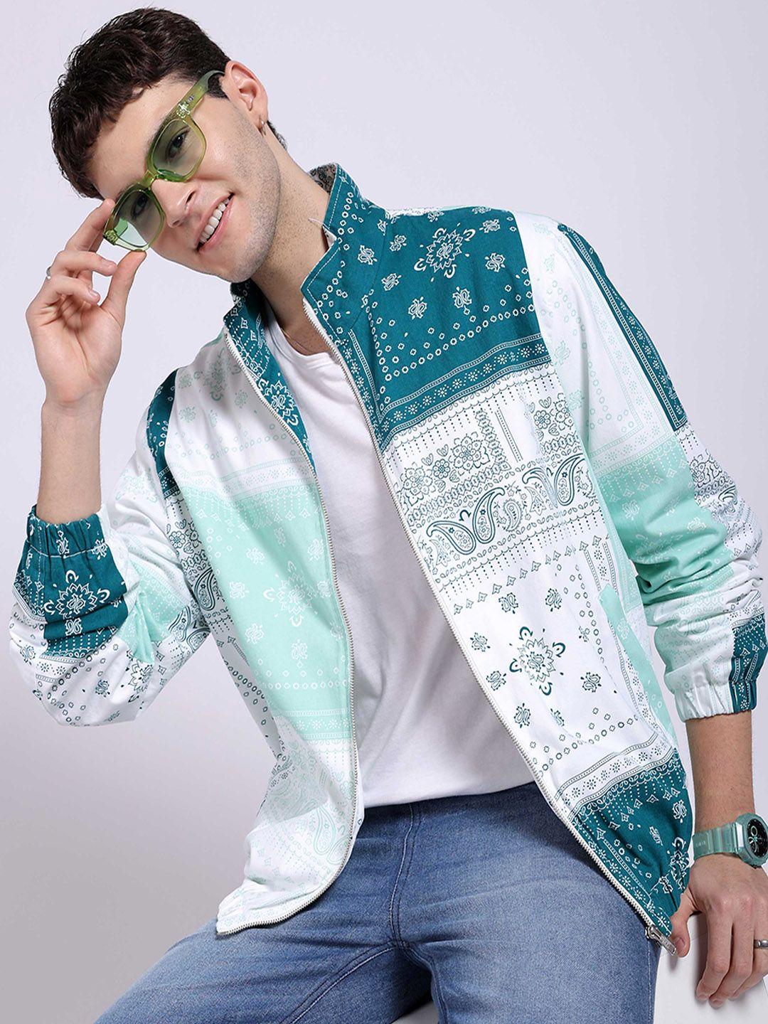 the indian garage co ethnic motifs printed lightweight cotton tailored jacket