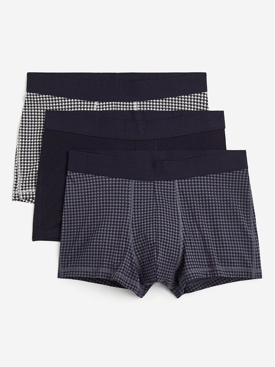 h&m men 3-pack xtra life short trunks