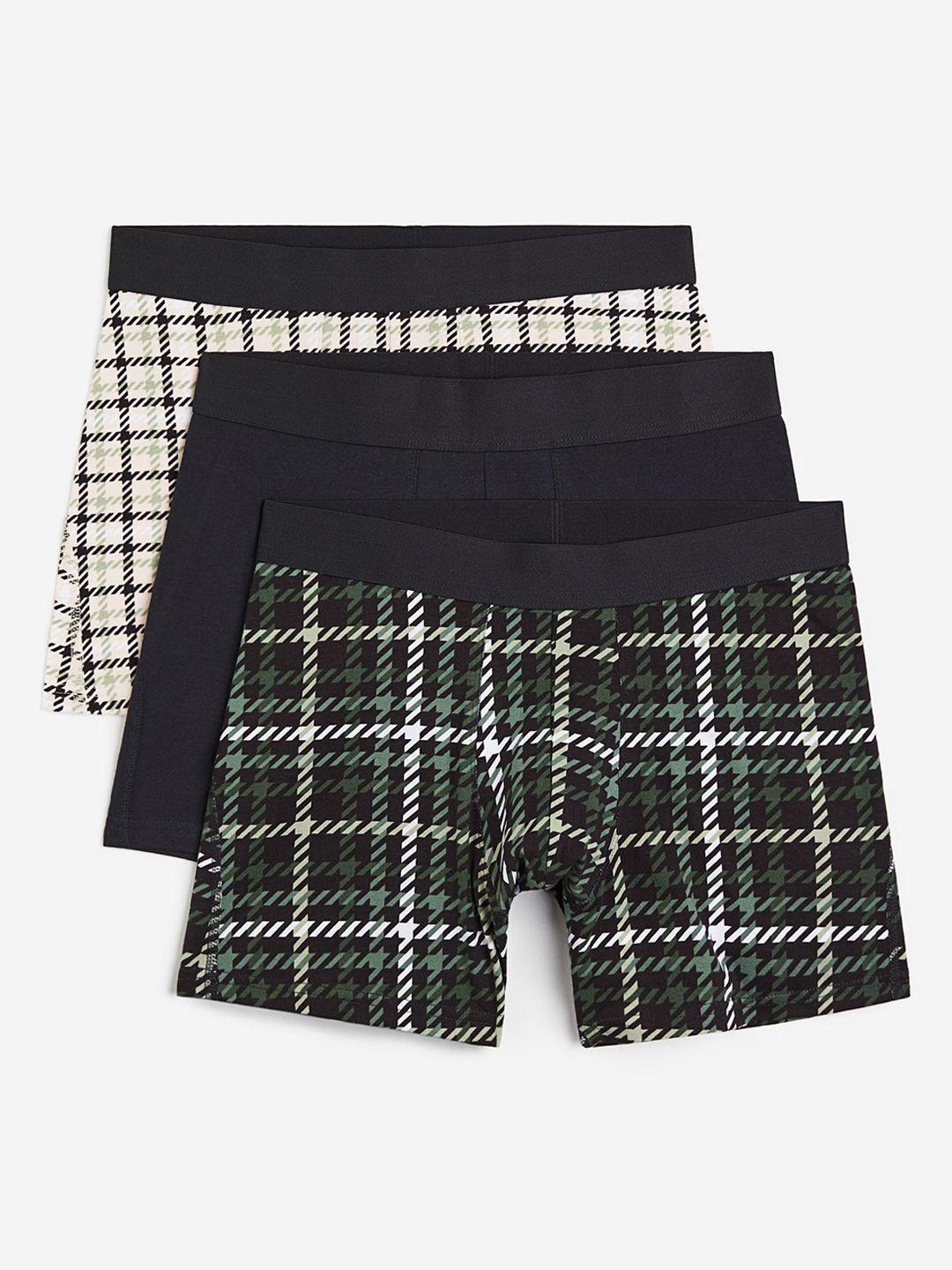 h&m men 3-pack xtra life cotton trunks