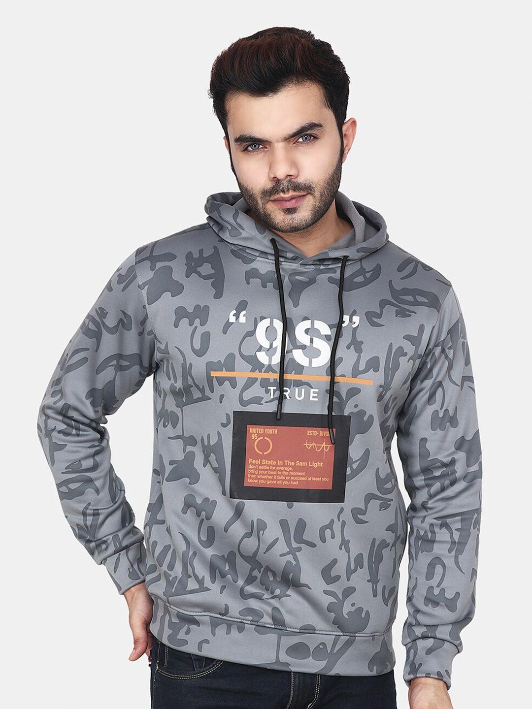 albion men grey hooded sweatshirt