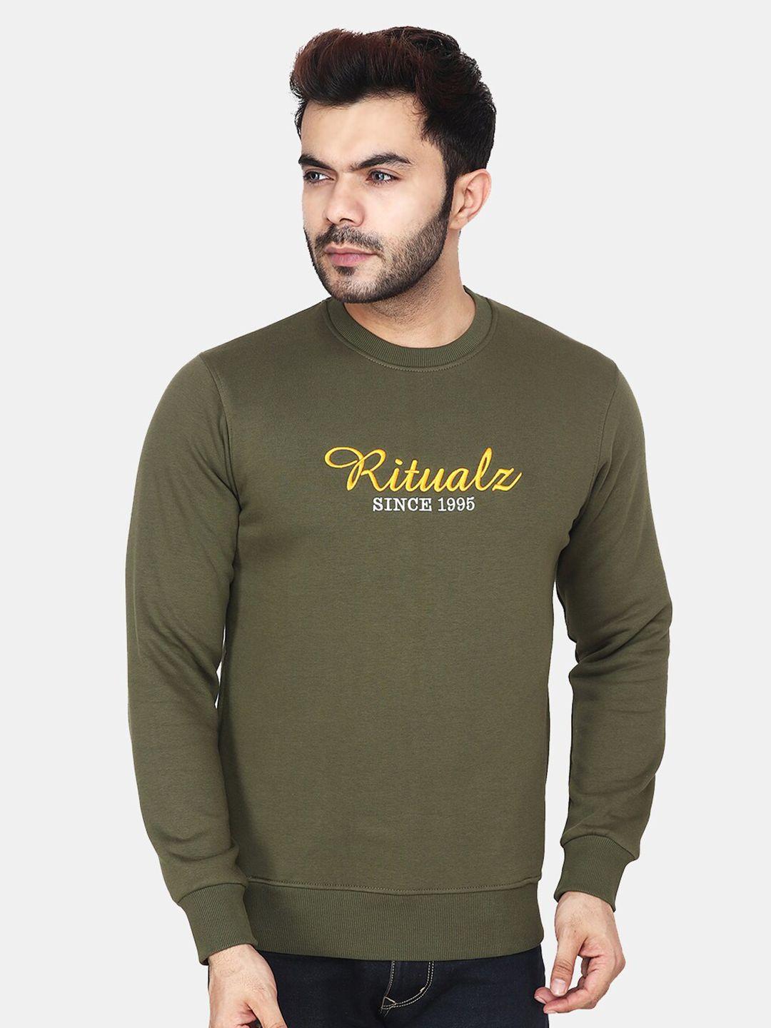 albion men olive green sweatshirt