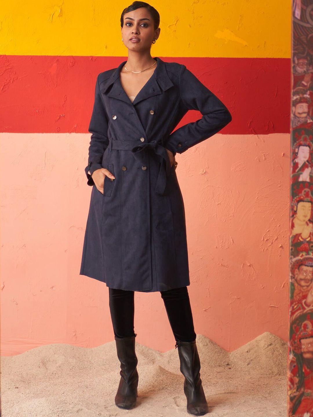 lakshita women single-breasted overcoat