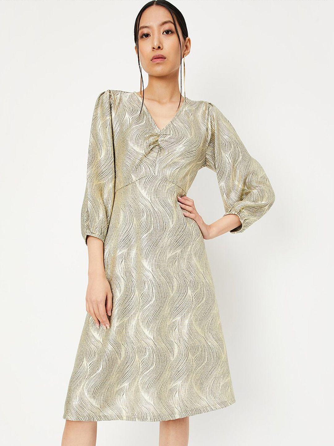 max gold-toned dress