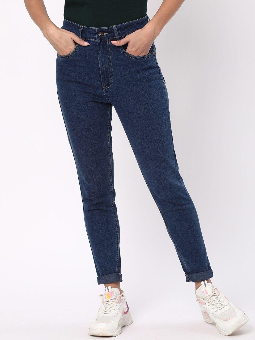 r&b women skinny fit high-rise cotton jeans