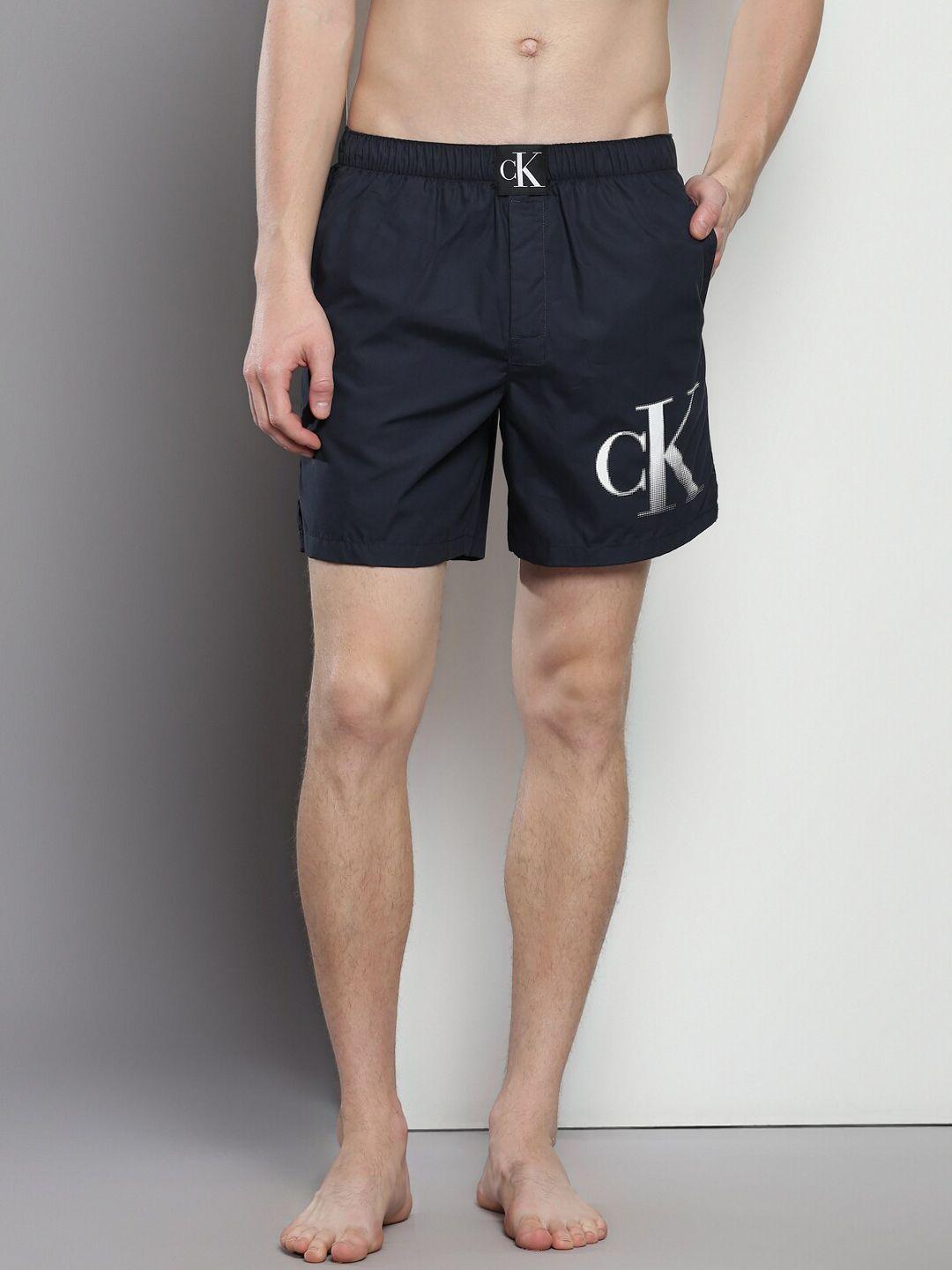 calvin klein printed mid-rise cotton boxer