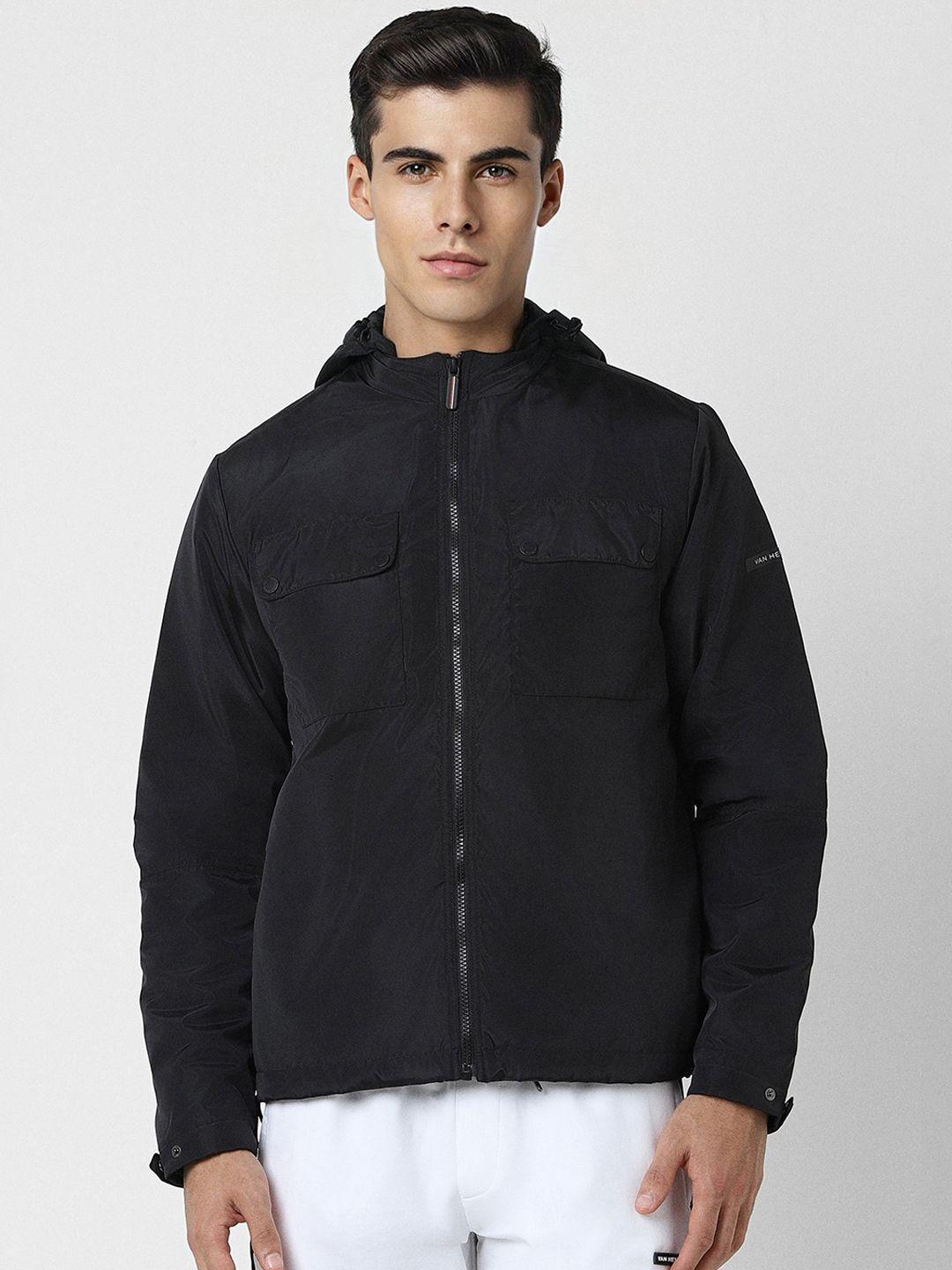 van heusen flex hooded tailored jacket