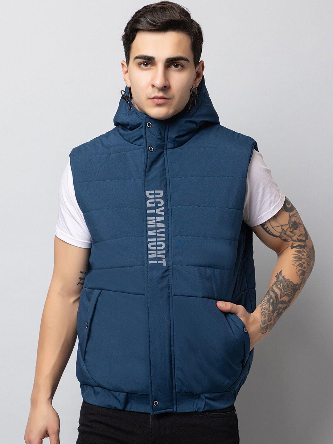 xohy hooded sleeveless lightweight cotton padded jacket