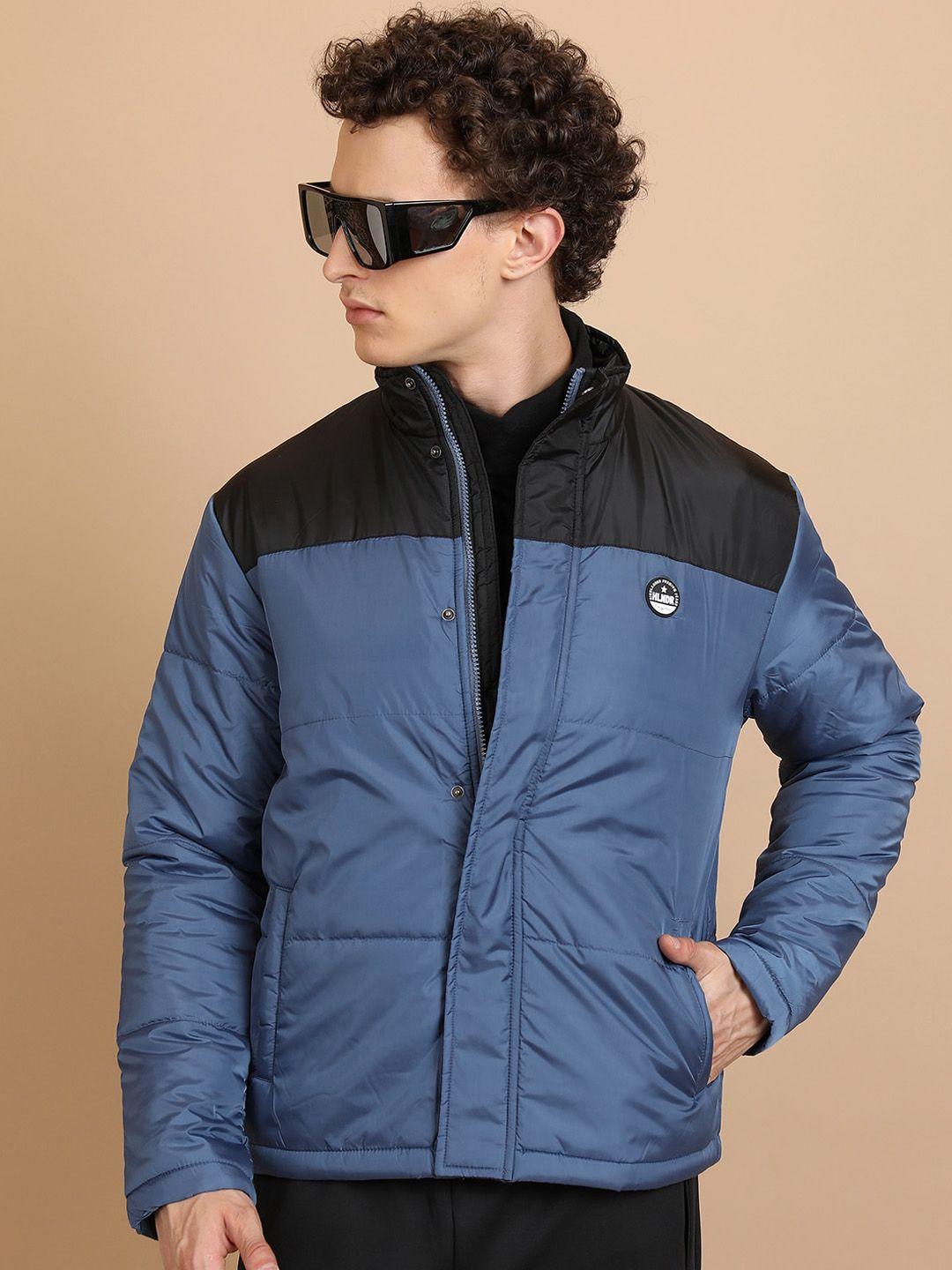 highlander colourblocked high neck regular fit padded jacket