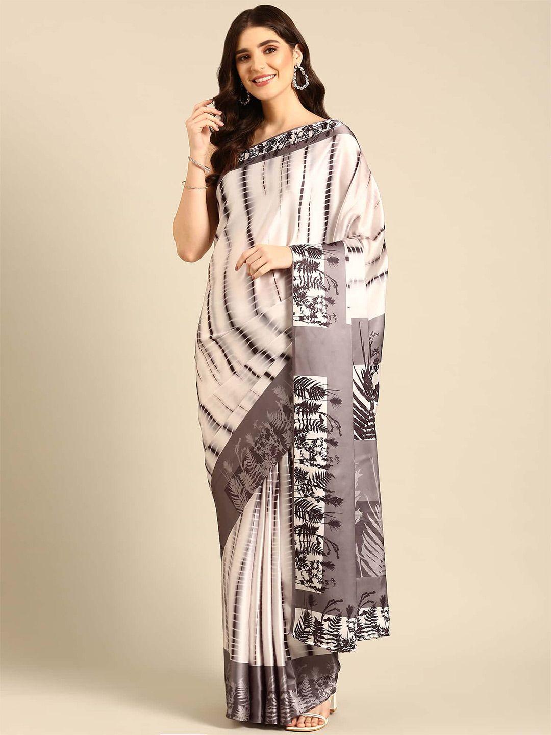 stylefables multicoloured satin saree