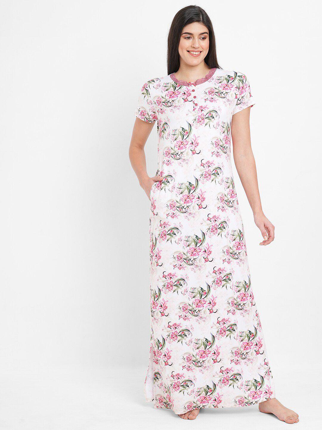 sweet dreams floral printed maxi nightdress