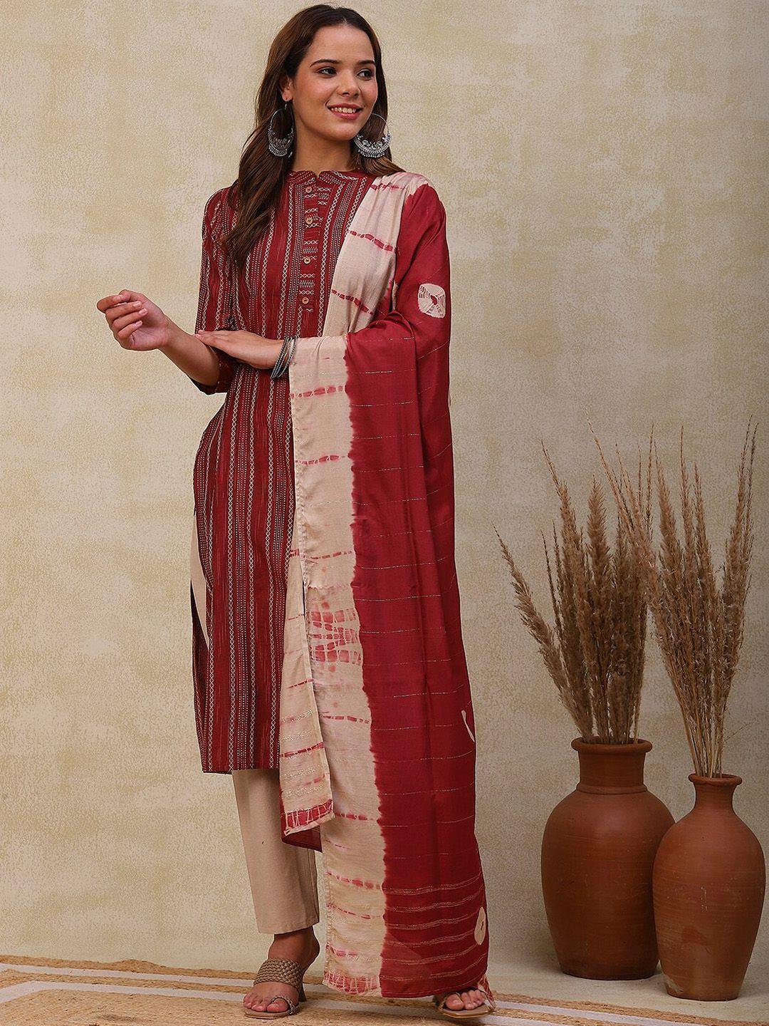 fashor women rust kurta sets