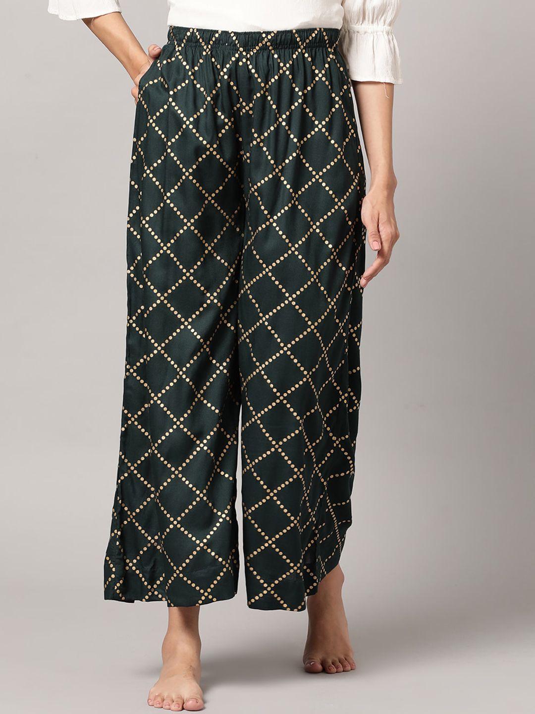 kryptic women geometric printed lounge pants