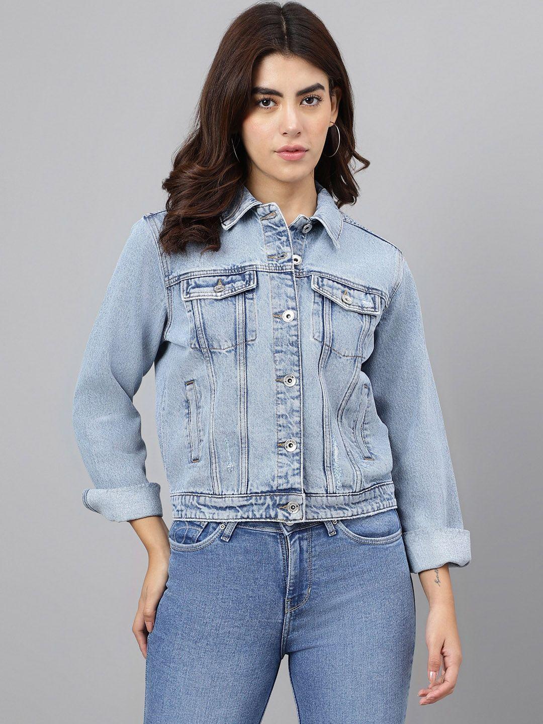 xpose women blue denim jacket