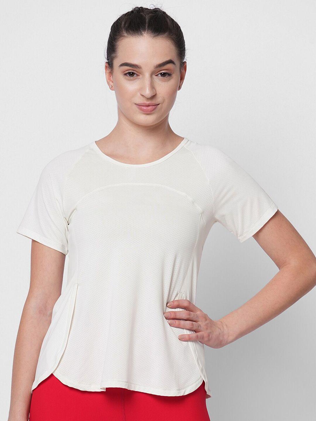 fitkin women white anti odour t-shirt