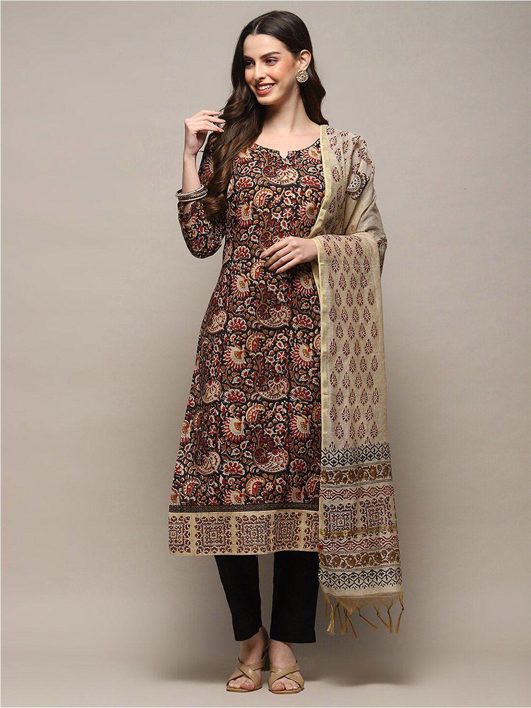 biba paisley printed unstitched dress material