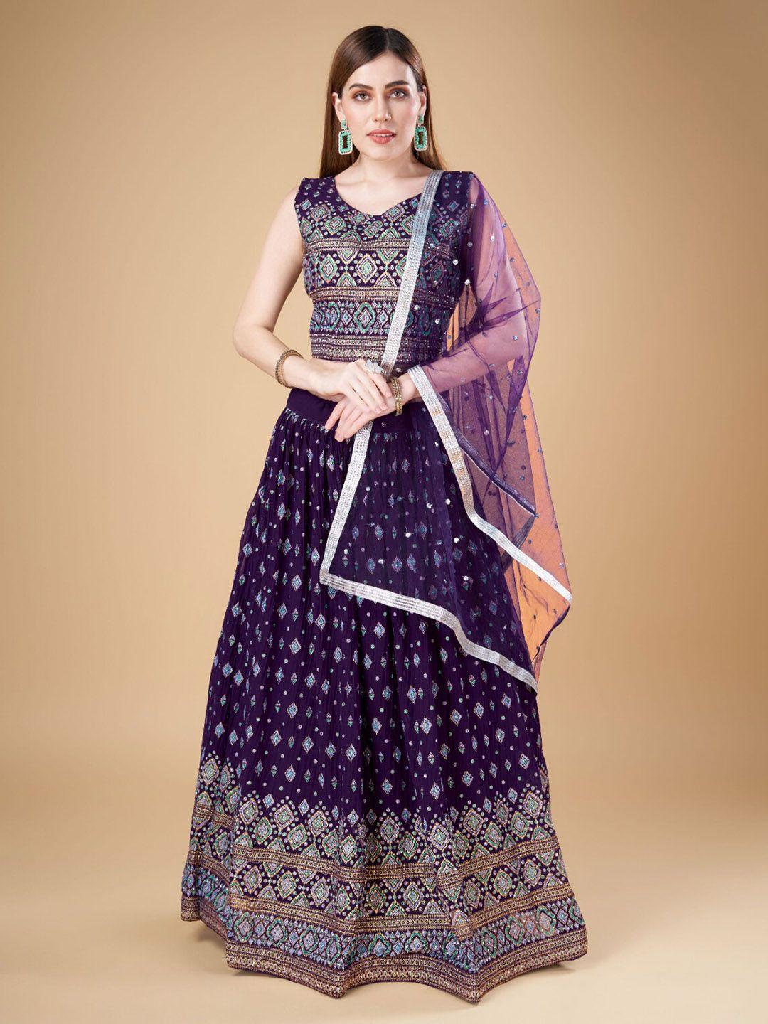 phenav magenta ready to wear lehenga & blouse