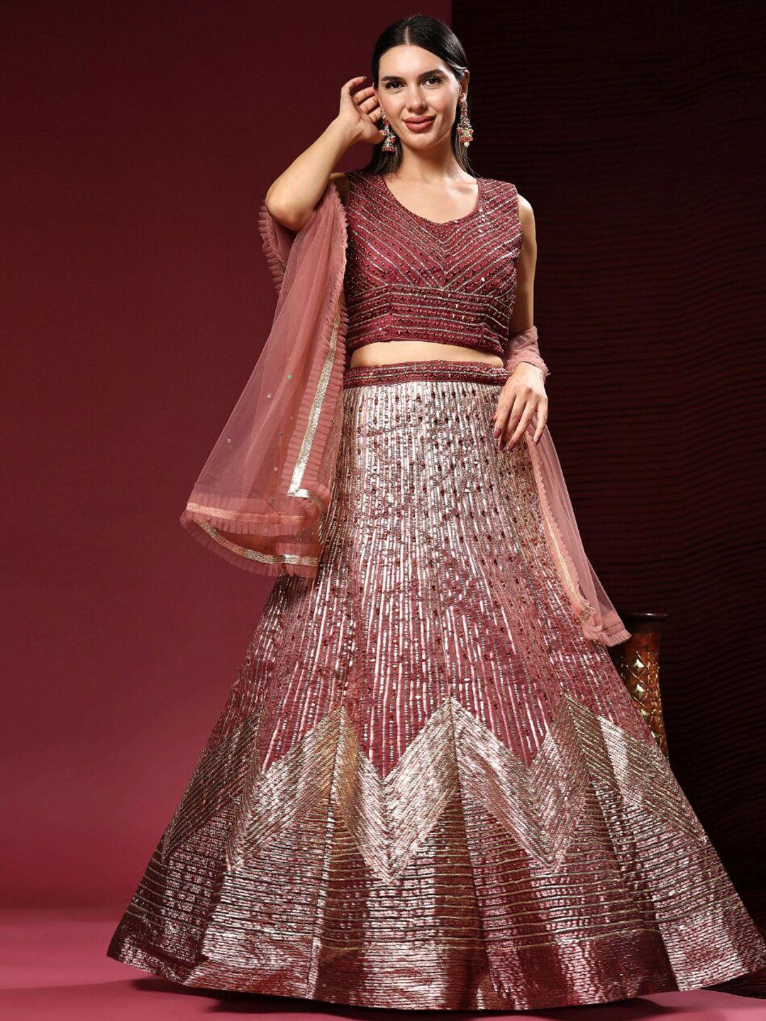 phenav magenta ready to wear lehenga & blouse