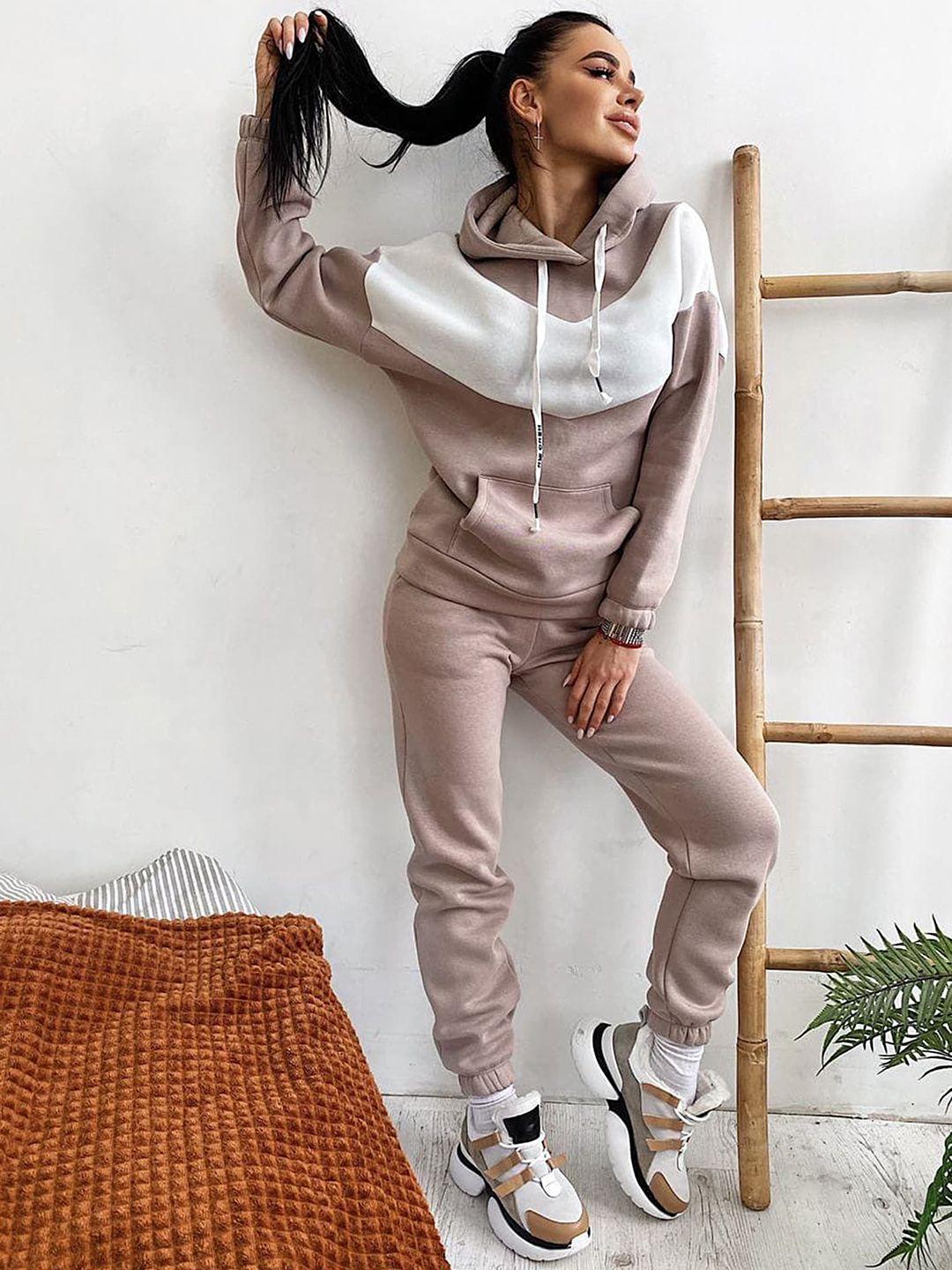 lulu & sky hooded neck hoodie & flared joggers co-ords