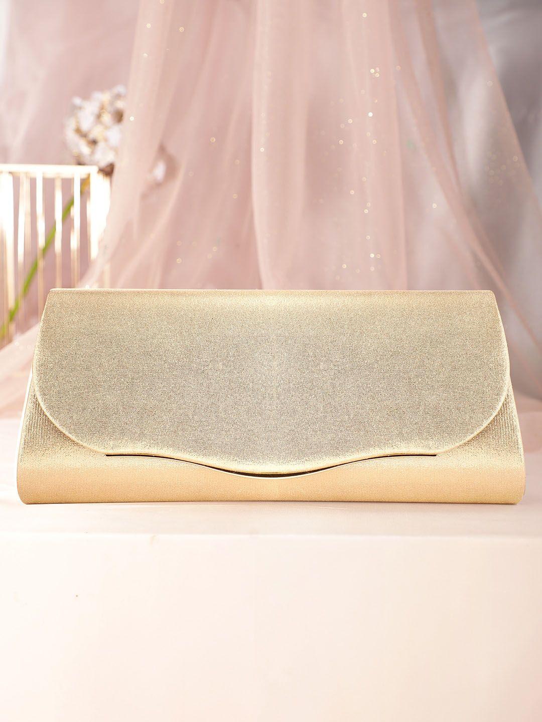 rubans gold-toned embellished structured handheld bag