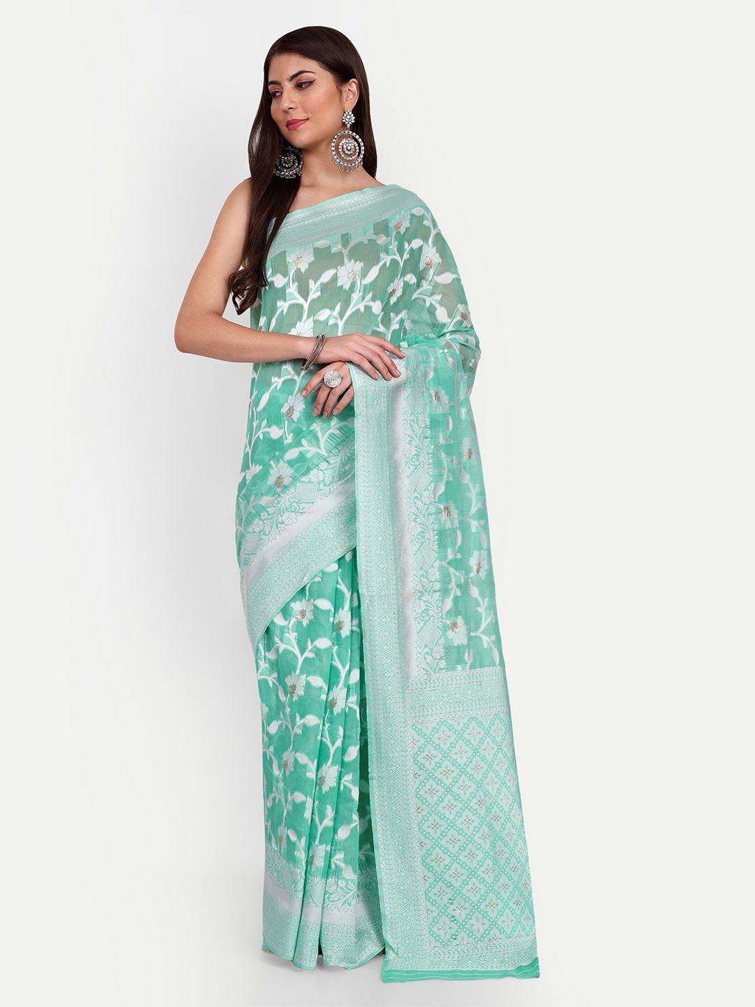 jinal & jinal ethnic motifs woven design chanderi saree