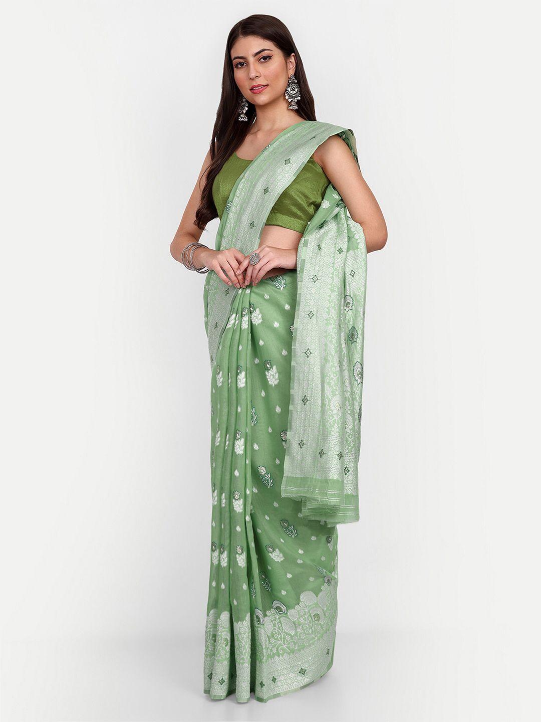 jinal & jinal ethnic motifs woven design chanderi saree