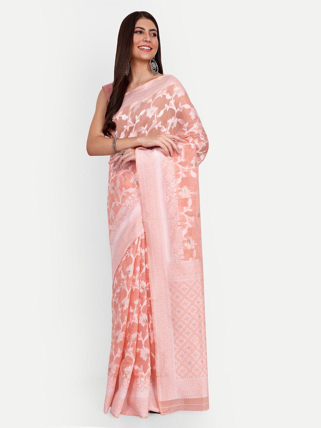 jinal & jinal ethnic motifs woven design chanderi saree