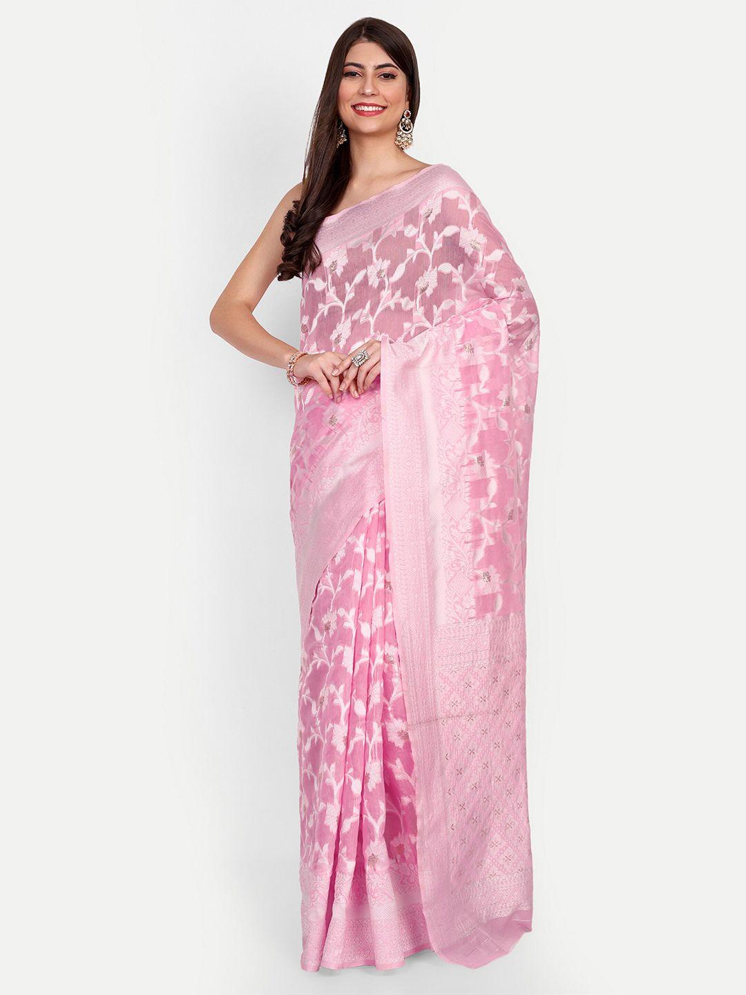 jinal & jinal ethnic motifs woven design chanderi saree