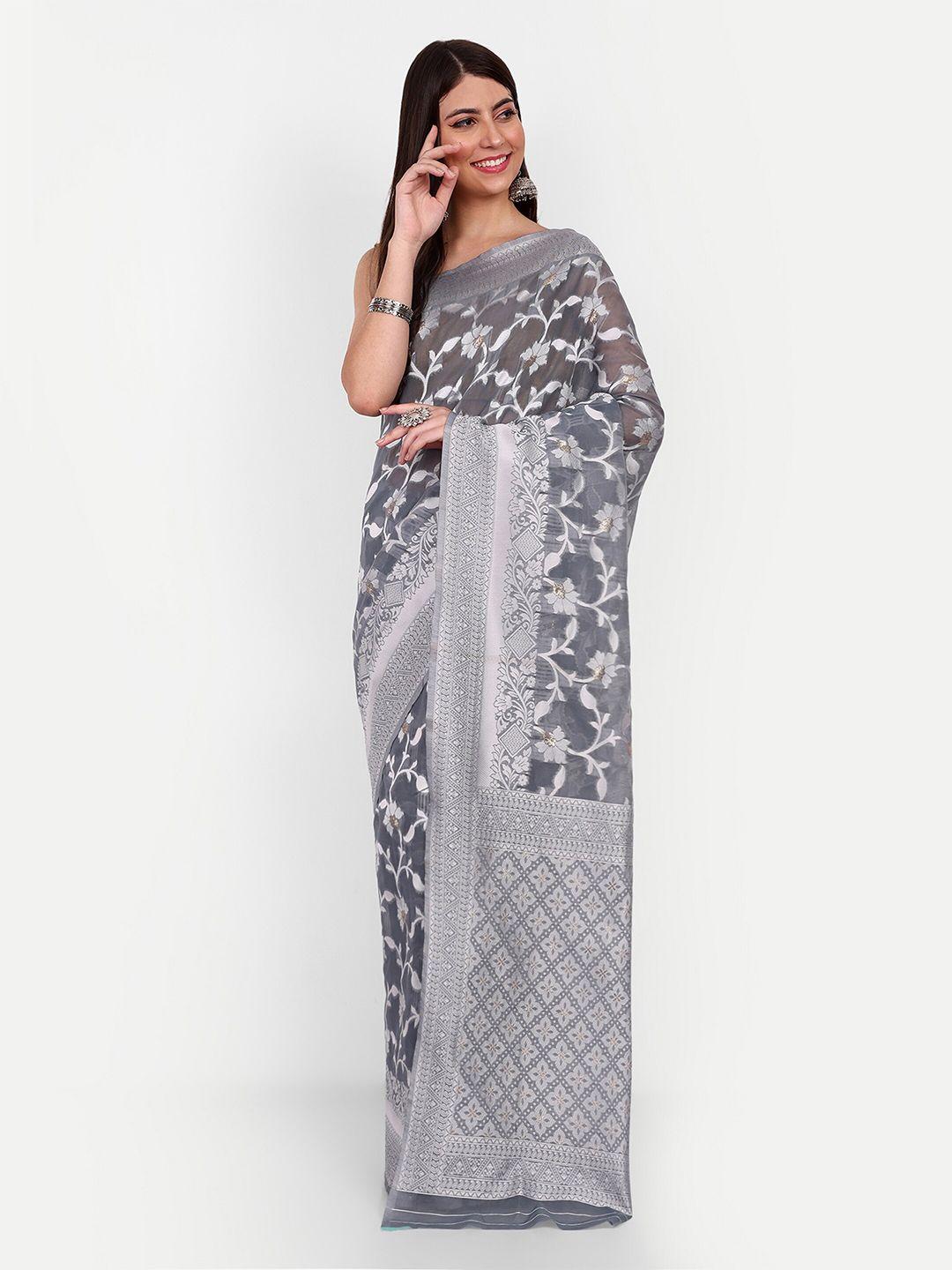 jinal & jinal ethnic motifs woven design chanderi saree