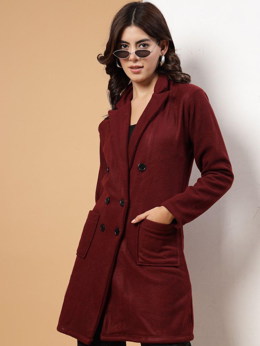 rigo notched lapel collar single-breasted overcoat