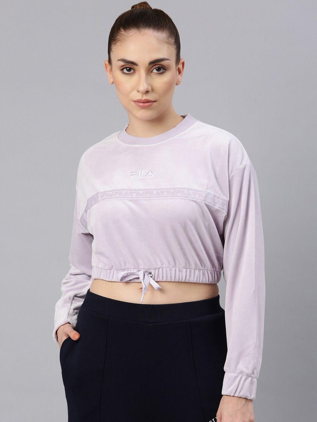 fila women lavender sweatshirt