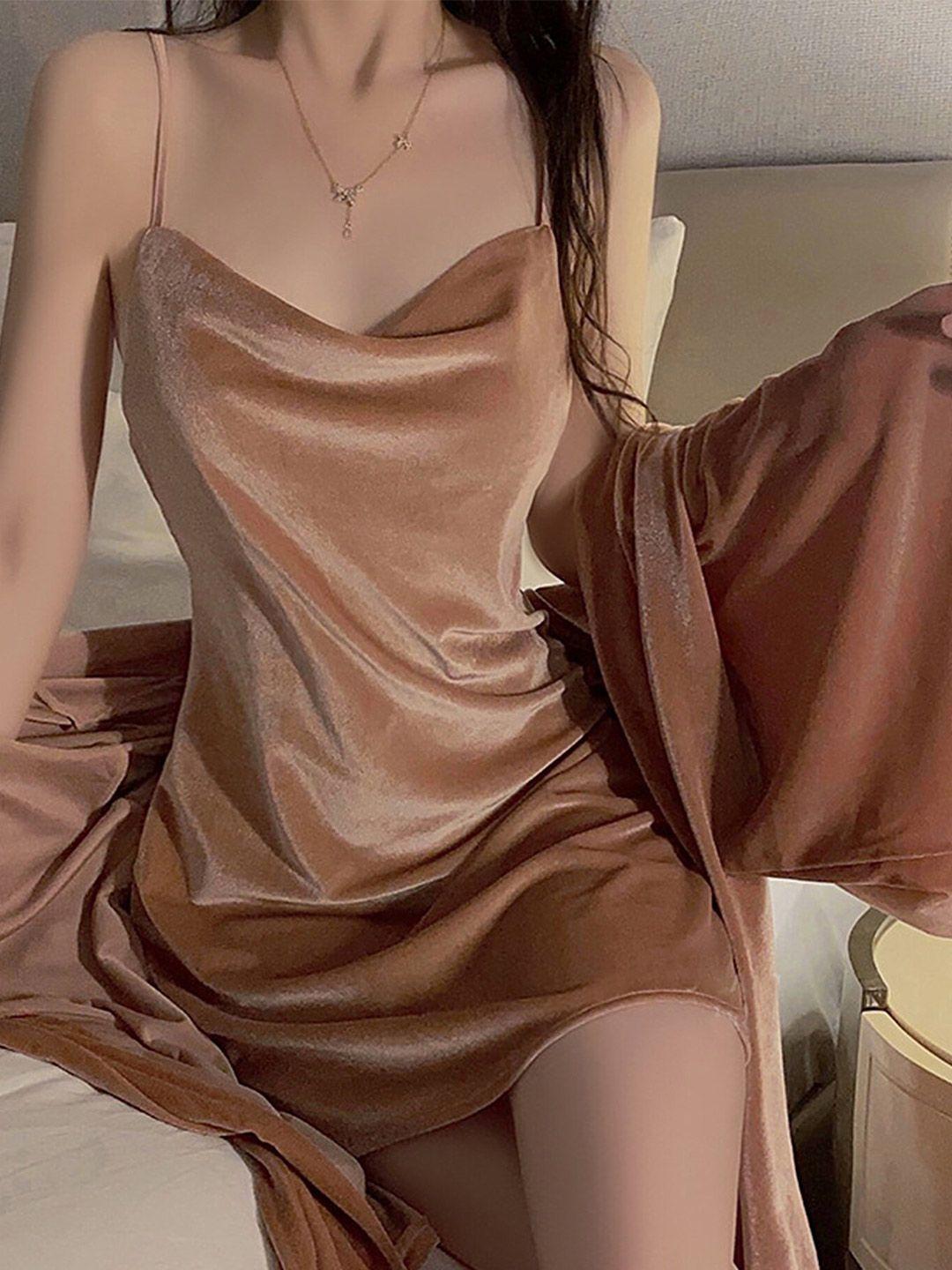 lulu & sky rose gold dress