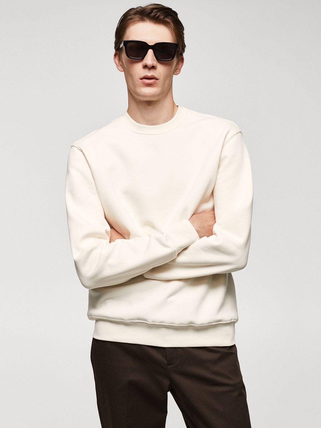 mango man lightweight cotton sweatshirt