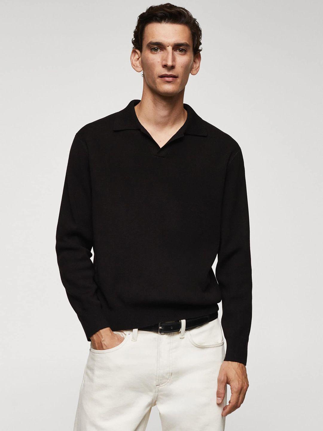 mango man polo collar pullover