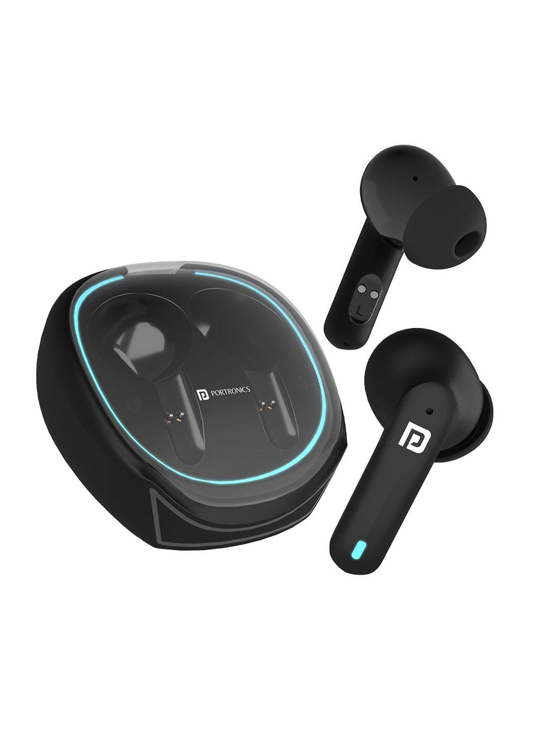 portronics harmonics twins s11 in-ear wireless earbuds with 4hd enc