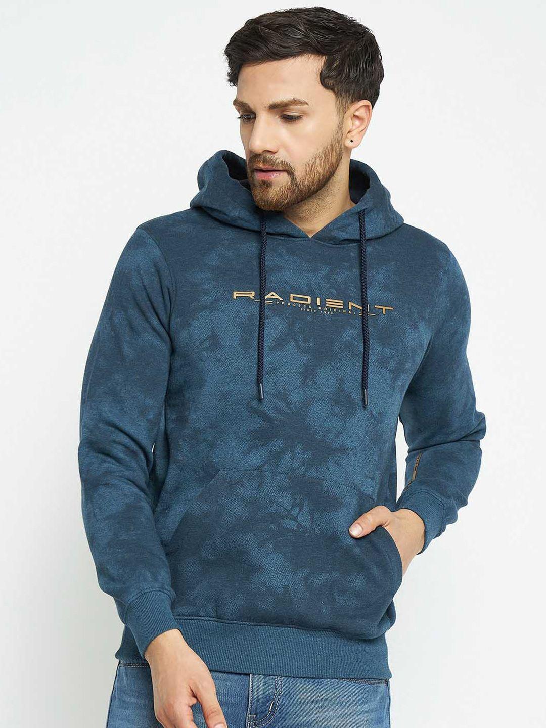 98 degree north abstract printed hooded fleece sweatshirt