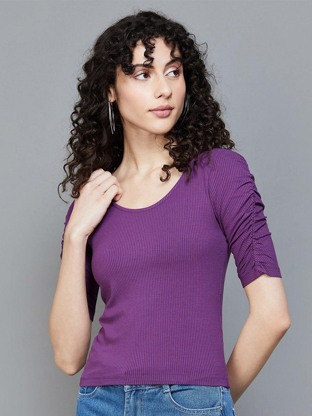 ginger by lifestyle purple top