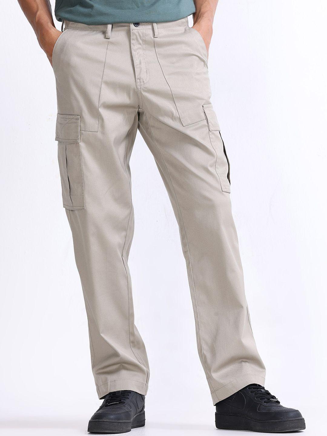 tailoraedge men relaxed loose fit cargos trousers