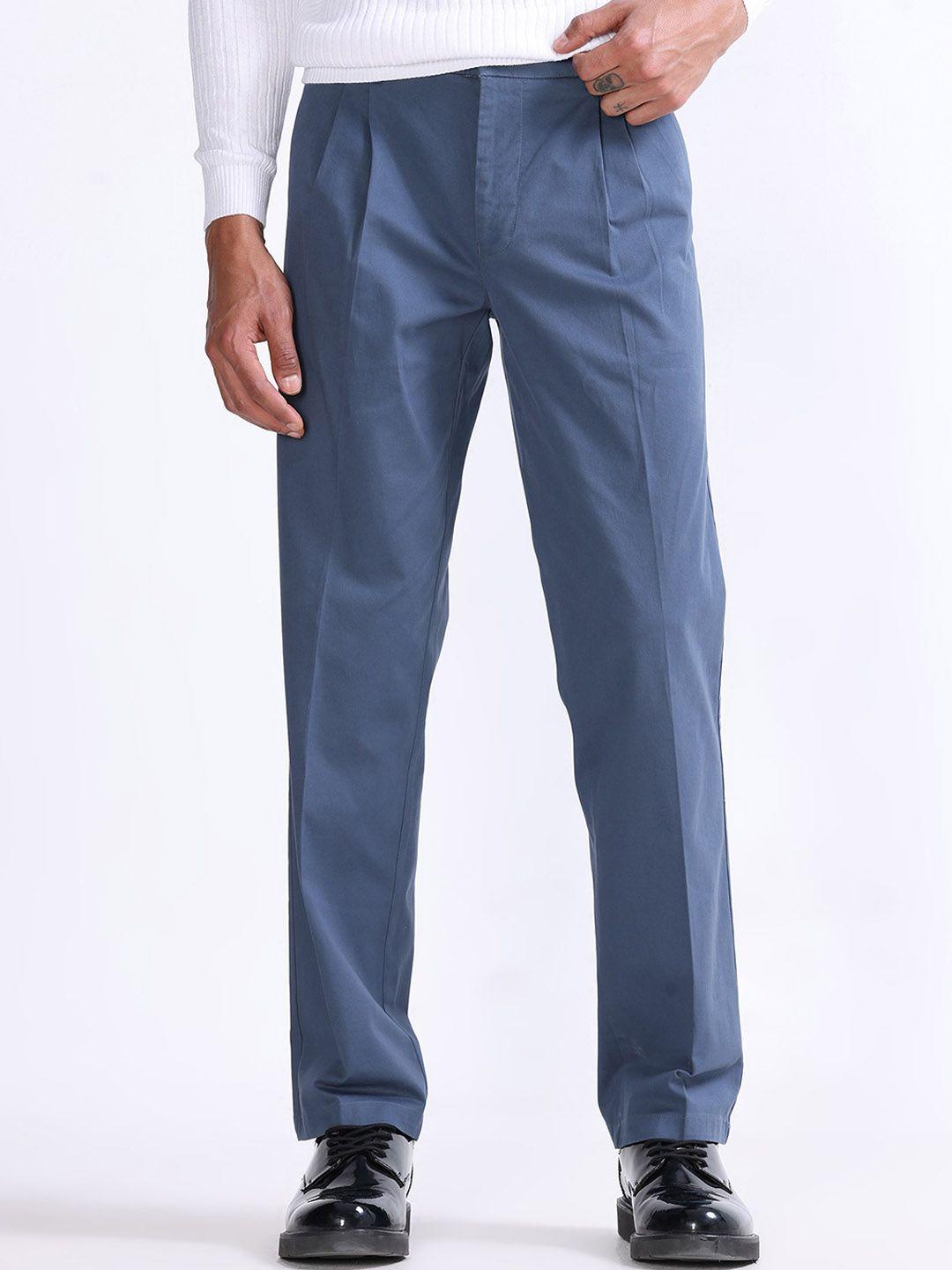 tailoraedge men relaxed pleated trousers