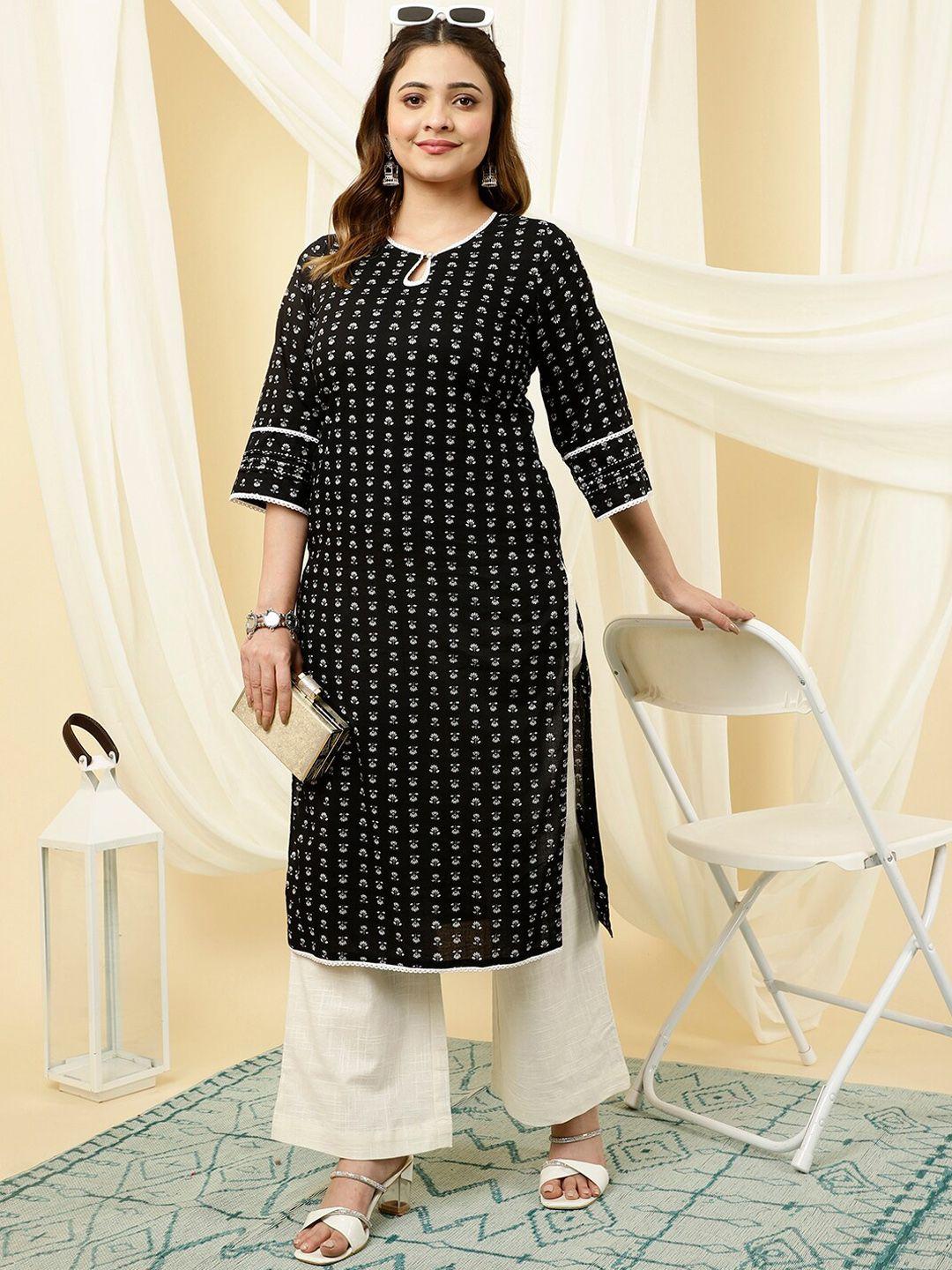 jaipur kurti women black kurta